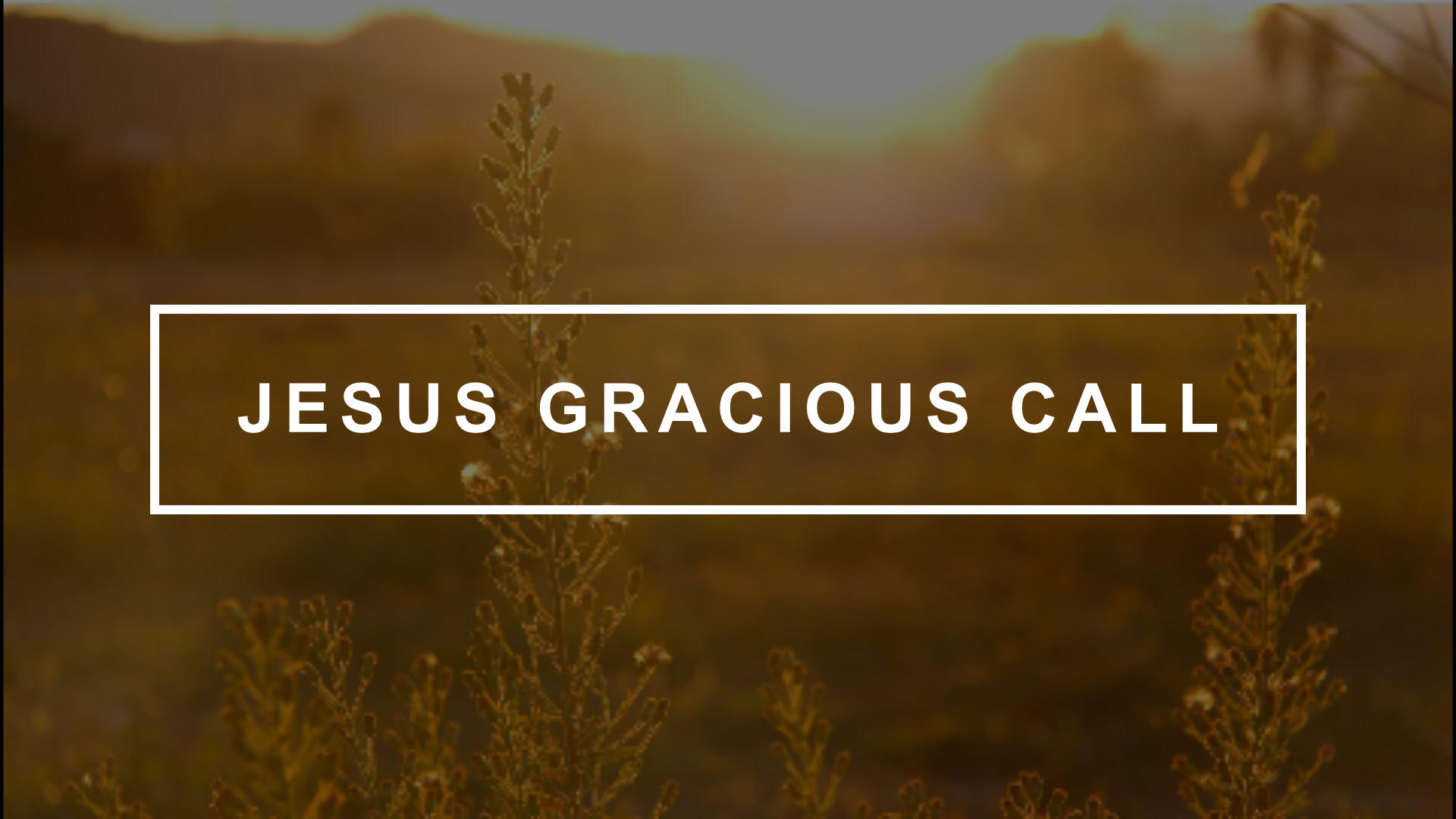Jesus Gracious Calling