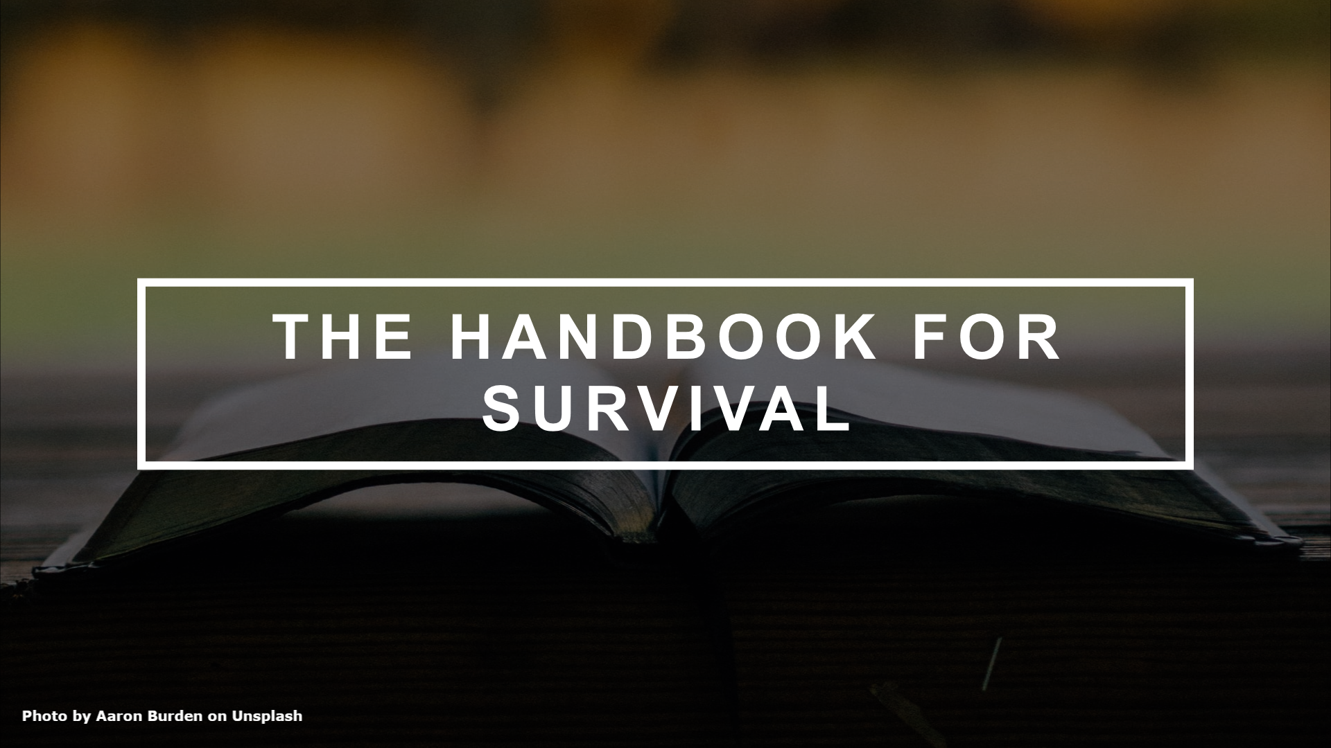 The Handbook for Survival, Part 1